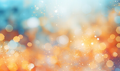 Mesmerizing bokeh lights scatter on a harmonious blend of colors.