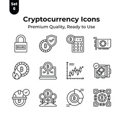 Check this beautifully designed cryptocurrency vectors set, ready for premium download