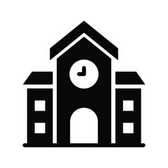 Check this amazing icon of school building, isolated on white background