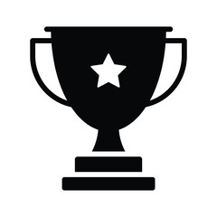 Creatively designed flat icon of trophy in editable style, achievement trophy vector design