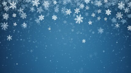 Fototapeta premium Abstract minimal winter Christmas background with Christmas tree, element and snowflakes, AI generated