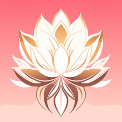 lotus flowers on a pink background.