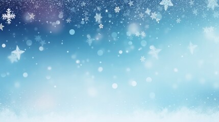 Abstract minimal winter Christmas background with Christmas tree, element and snowflakes, AI generated