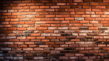 Fototapeta premium Old brick wall texture background. for interior or exterior design with copy space, banner background.