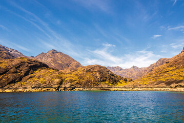 Obraz premium island of skye, lake Coruisk landscape, scotland, uk