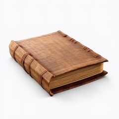 Obraz premium An old cloth bound book, isolated. Great for designs requiring books, manuscripts, scribes, journals, history and more. 