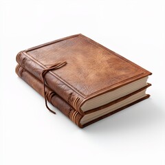 Obraz premium An old cloth bound book, isolated. Great for designs requiring books, manuscripts, scribes, journals, history and more. 