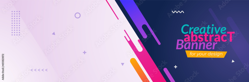 Aufkleber vector abstract banner design web template. color gradient background, geometric halftone pattern, v