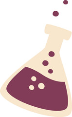 Laboratory Flask With Liquid