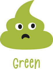 Baby Green Poop Character