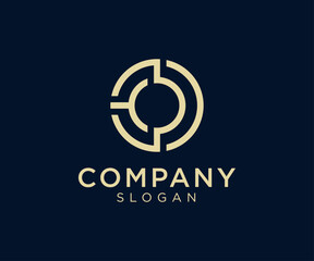 Letter O logo design for various types of businesses and company. colorful, modern, geometric, luxury letter o logo set