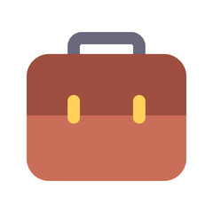 briefcase flat icon