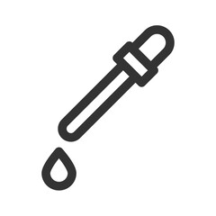 drop thin line icon vector