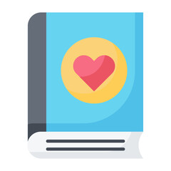 Love Book Flat Icon