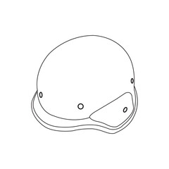 Fototapeta premium Military steel helmet icon