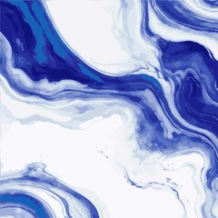 Abstract white paint background with marble pattern, water color, blue, white