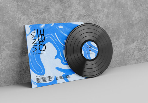 Record and Album Cover Mockup