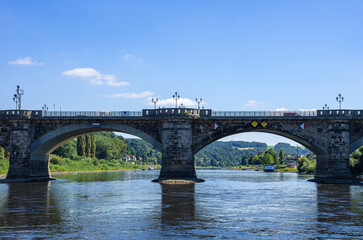 Fototapeta na wymiar Elbe Bridge, Pirna, Saxony, Germany