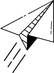 Paper Plane Line Icon