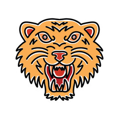 Tiger Vector Graphic Design illustration Emblem