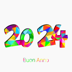 felice anno nuovo - buon anno 2024	