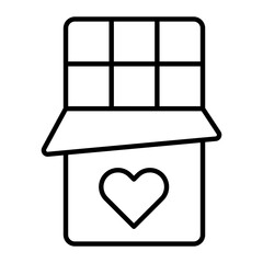 Chocolate Outline Icon