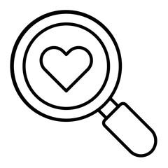 Find Love Outline Icon
