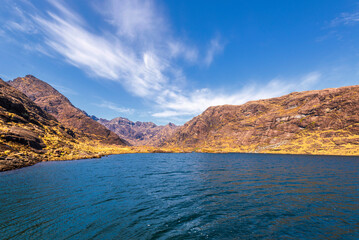 island of skye, lake Coruisk landscape, scotland, uk