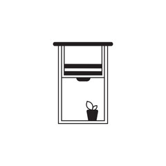 Flowerpot In Window Icon