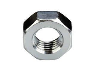 Metal nut isolated on transparent or white background, png