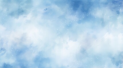 Blue watercolor background with abstract hand painted texture