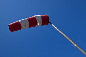 Wind-sack on the observation tower Velka Destna in Hradec Kralove Region,Czech Republic,Europe

