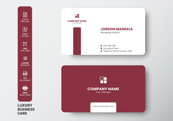 Creative Business Card Templates Professional Luxury Minimal Modern Double-sided Business Card. Creative Business Card Templates. Professional and elegant abstract Business  card templates.