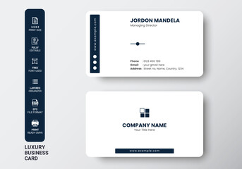 Creative Business Card Templates Professional Luxury Minimal Modern Double-sided Business Card. Creative Business Card Templates. Professional and elegant abstract Business  card templates.