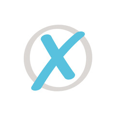 Obraz premium バツ バツマーク チェックマーク チェックボックス