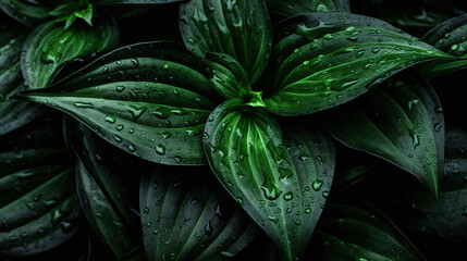 Fototapeta premium green leaves background