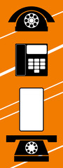 Different shapes and types of phones