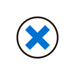 Obraz premium バツ バツマーク チェックマーク チェックボックス