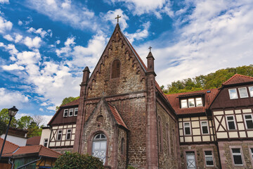 Fototapeta na wymiar Hospitalkapelle Stolberg im Harz