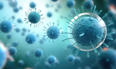 Coronavirus infection. Abstract representation