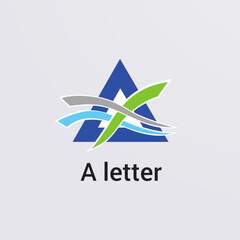 Obraz premium Icone Lettre A pour Design Logos, Symbole, Illustration Pictogramme Monogramme pour Business, Variations Alphabet Isolé Silhouette 