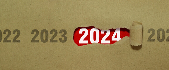 Happy New Year 2024 concept coming up