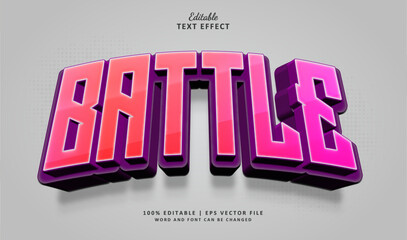 Battle editable text effect style logo badge esport © Navy Graphic