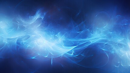 Abstract magical blue background with waves and light effects