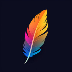 set of feathers 2d icon