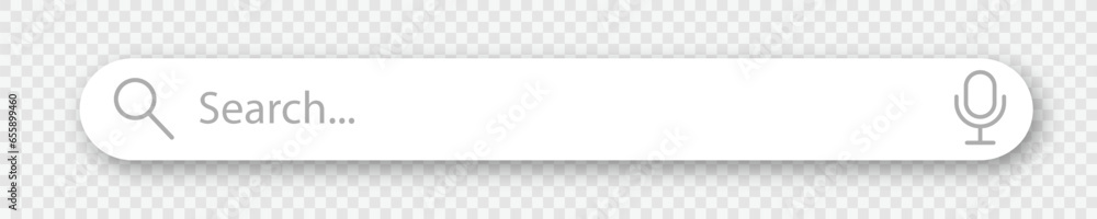Poster search bar isolated on chekered background for ui, ux, web site vector 10 eps