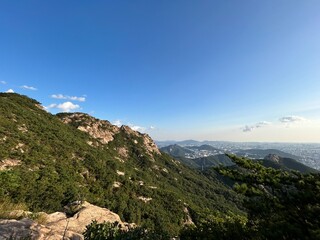 view from the top of the mountain