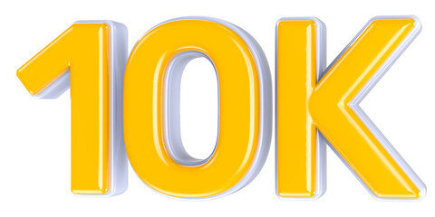 Follow Number Gold 3D Render