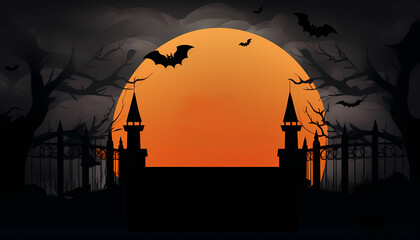 Spooky Halloween Silhouette Design