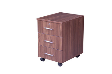 Modern designer chair on white background.